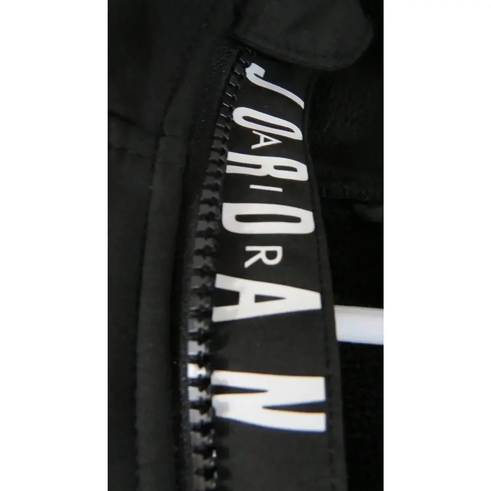 JORDAN Big Kids Soft Shell Full Zip Hooded Jacket Iron‎ Grey Size L (12/13) EUC